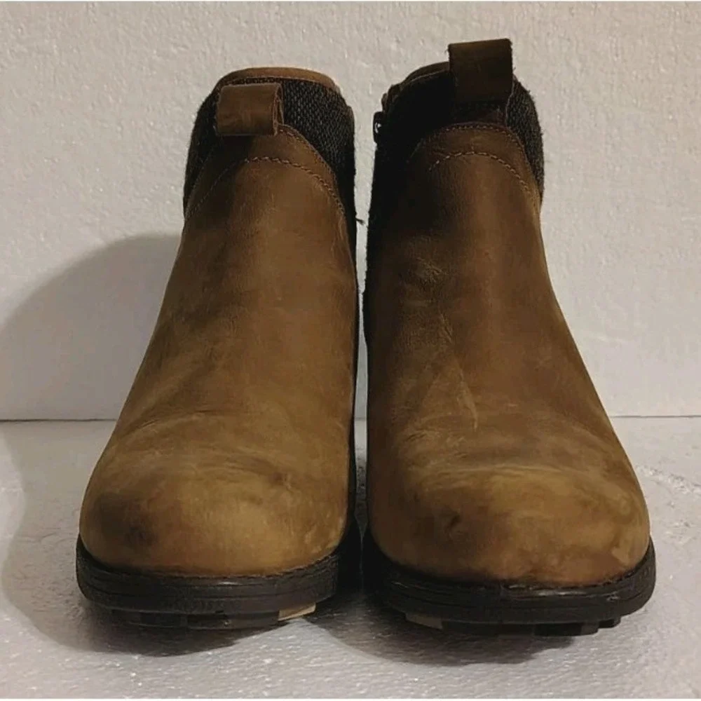 Merrell Wool Blend Chateau Mid Pull Waterproof Boots Women's Sz Brown 8.5 - Picture 3 of 7
